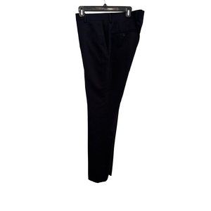 SAVILE ROW CO. NEW  Modern Fit Bi-Stretch Pant Black Men's 34W /40L